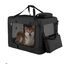 COSTWAY Transport&iacute;n para Perros Plegable, Bolsa Transporte para Gatos con Ventanas de Malla, 3 Puertas y Bolsillos Extra&iacute;bles, Portador de Viaje para Mascotas Interior y Exterior (Negro, M), , large indicador imagen numero 1