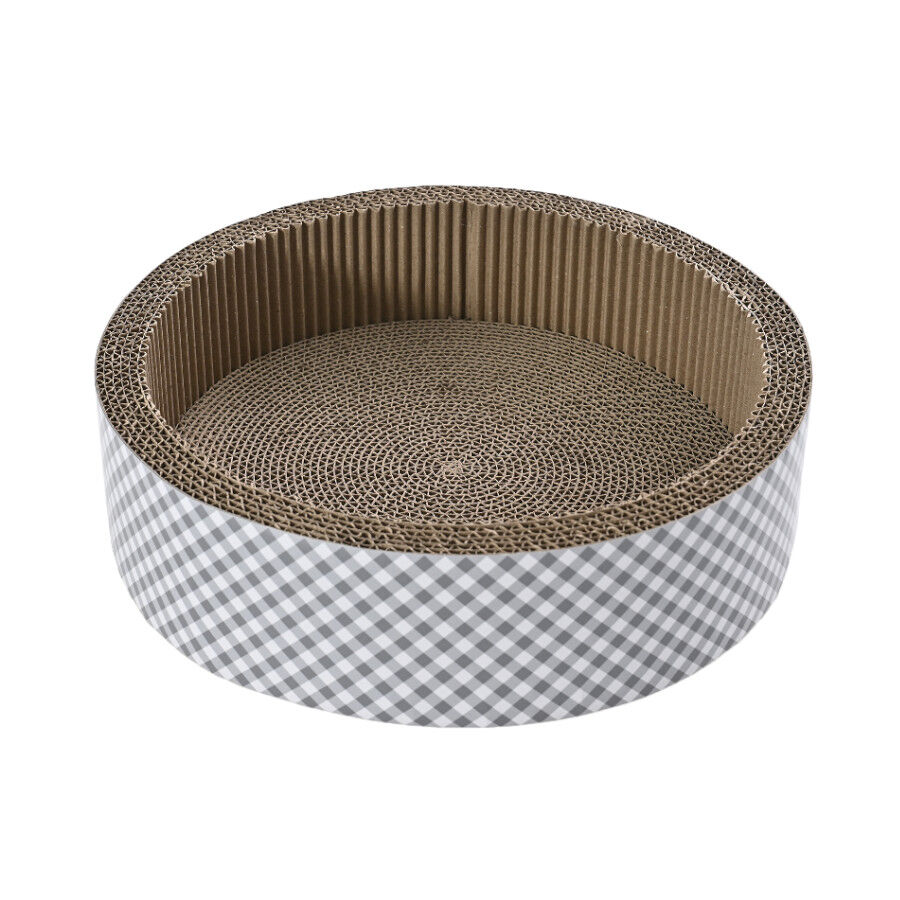 Leeby Domingo cama rascador de cartón vichy para gatos thumbnail