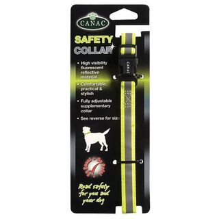 Collar de seguridad para perros color Amarillo Reflectante
