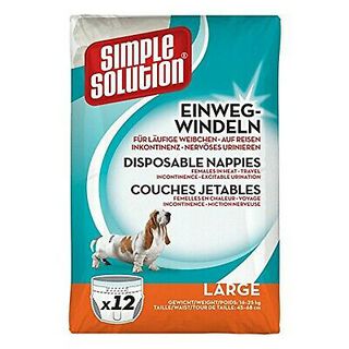 Basics Pañales desechables solo para perro macho, XS, Paquete de 30,  Blanco : : Productos para mascotas