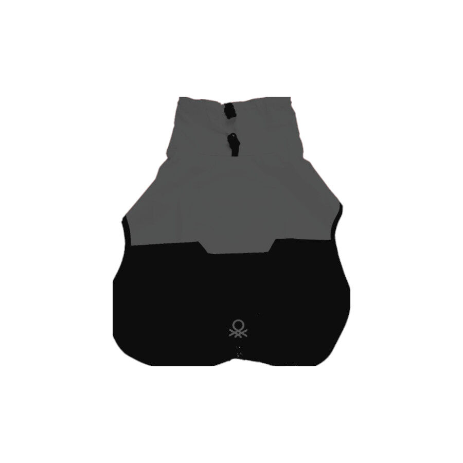 IMPERMEABLE PARA PERRO BENETTON GRIS Y NEGRO TALLA 30 cm, , large Imagen numero 1
