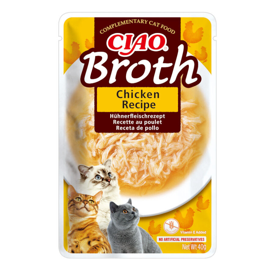 40 g Ciao Broth Sopa Pollo para gatos, , large Imagen numero 1