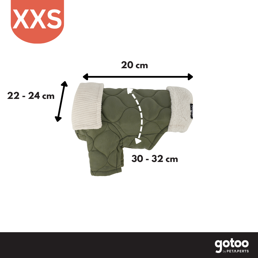 Gotoo Abrigo Acolchado Verde para perros, , large Imagen numero 4