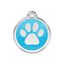 Placa identificativa Purpurina Huella perro Aqua para perros, , large indicador imagen numero 1