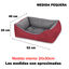 HOME MERCURY-Cesta,Cama Comoda para Perros,Gatos y Mascotas, con Relleno de Fibras,Resistente al Desgaste y Duradero(Grande, Granate), , large indicador imagen numero 6