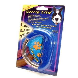 Mosquetón para correa con luz LED modelo Grrrip para perros 
