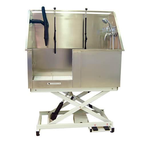 Ba&ntilde;era para perros apta para peluquer&iacute;as caninas Ib&aacute;&ntilde;ez El&eacute;ctrica Basculante Acero Inox Ni&aacute;gara con Puerta, , large Imagen numero 1