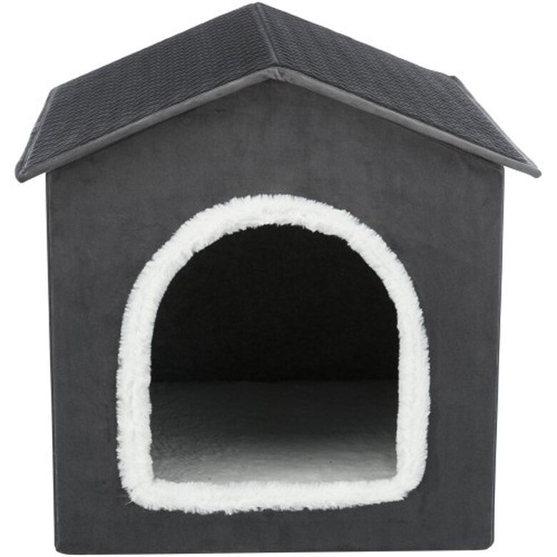 Trixie Livia Cama Cueva Gris para perros y gatos thumbnail