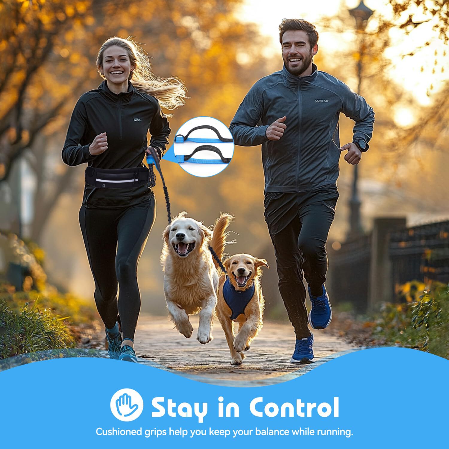 Nobleza Correa Perro Manos Libres con Bolsillo para Perros thumbnail