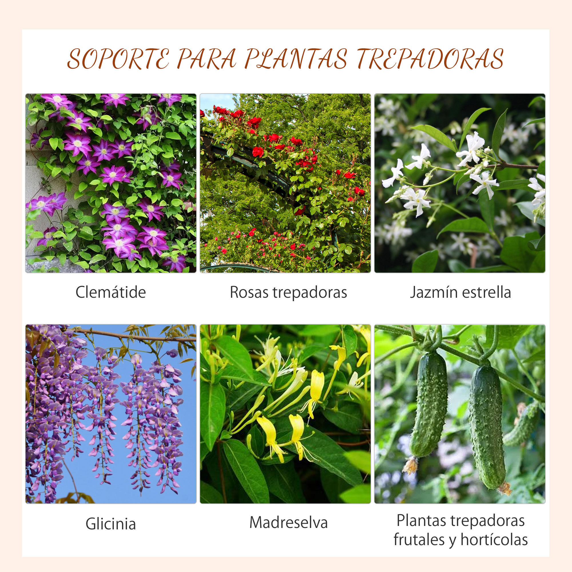 Outsunny Enrejados de Jard&iacute;n Negro, , large Imagen numero 4