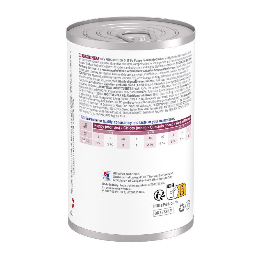 360 g Hill's Prescription Diet i/d Digestive Care Puppy Lata Pollo para perros, , large Imagen numero 9