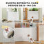 PawHut Barrera para Perros Blanco, , large indicador imagen numero 4