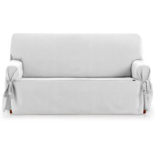 Vipalia Protector Funda Sofa 3 Plazas Con Lazos Color Gris