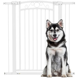 PawHut Barrera para Perros Blanco
