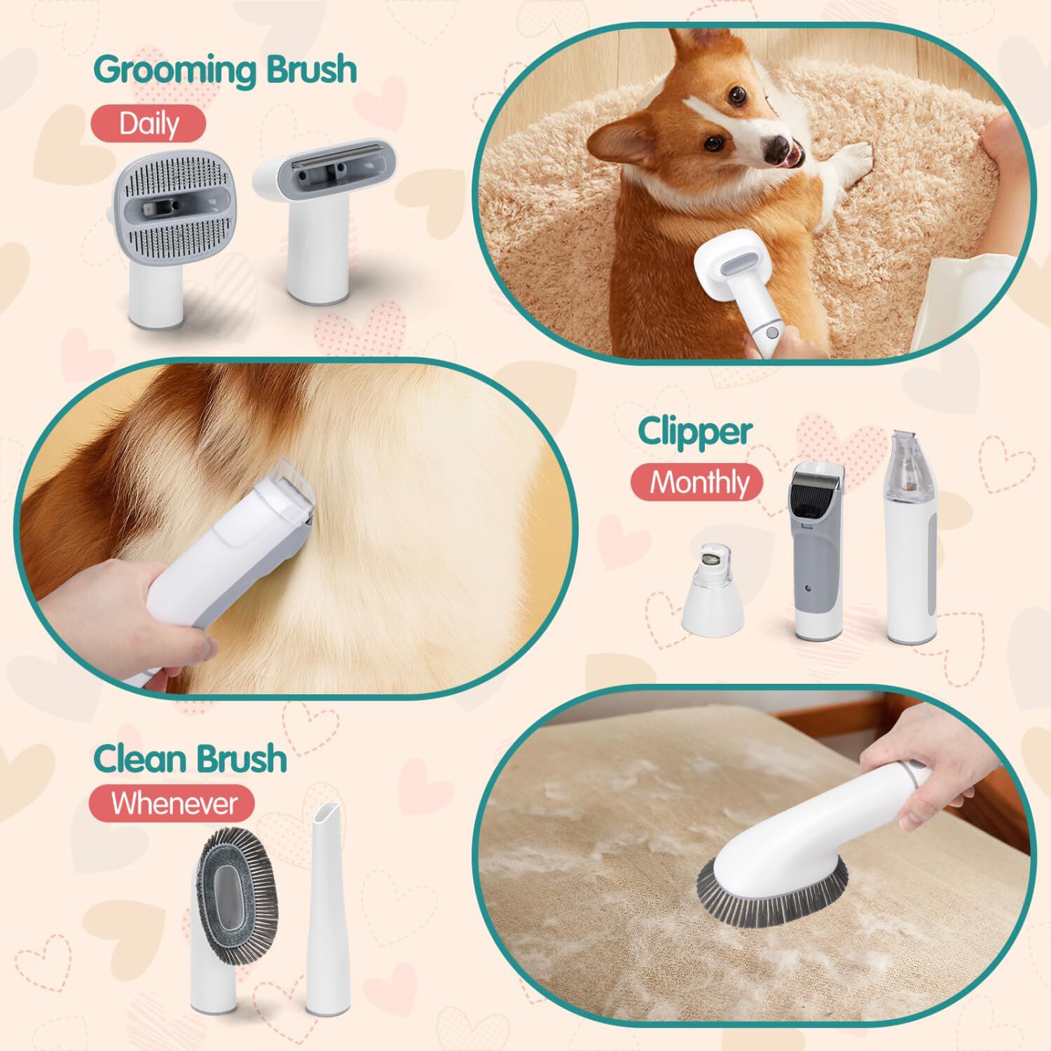 Nobleza Nobleza Maquina cortapelo con aspiradora para perros thumbnail