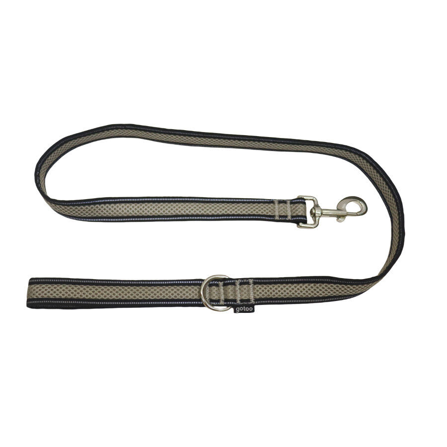 Gotoo Correa reflectante de malla gris para perro, , large Imagen numero 1