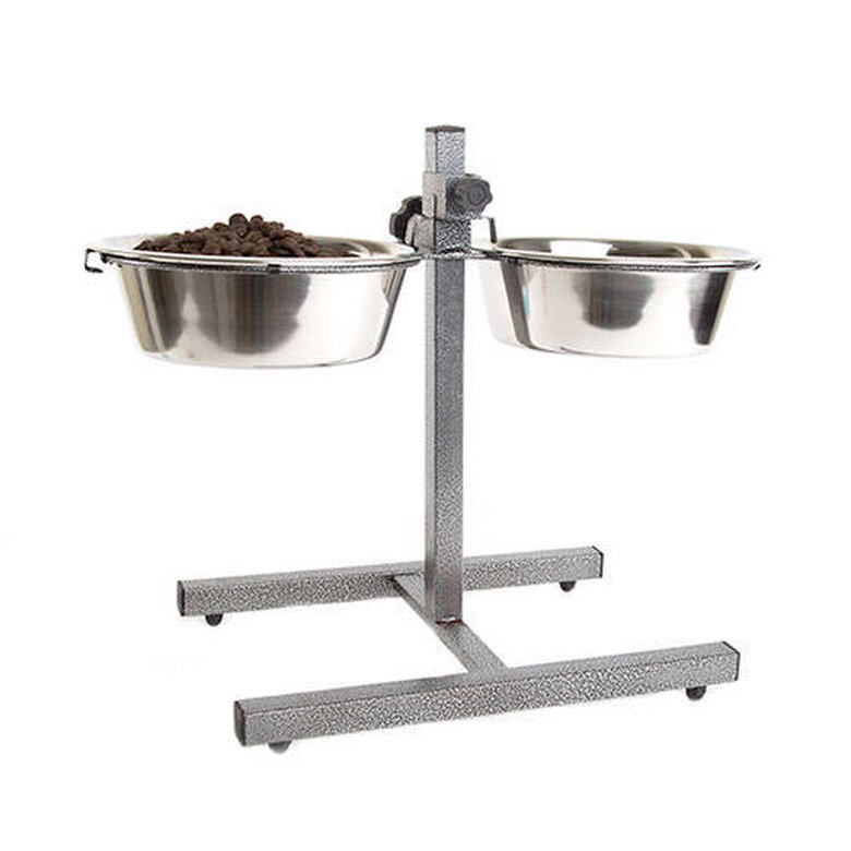 TK-Pet Iris comedero perro acero inoxidable con soporte image number null
