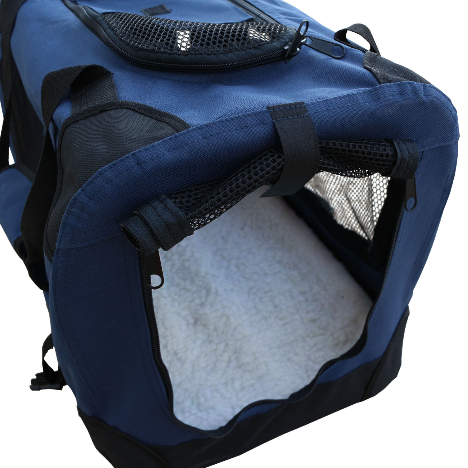 Transportin para perros plegable Yatek de entradas laterales y superiores con alta visibilidad, confort y seguridad para tu mascota, talla XXL (91,4 x 63,5 x 63,5 cm), , large Imagen numero 8