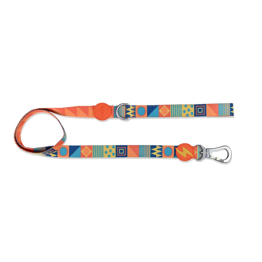 Dashi terracotta correa de poliéster multicolor para perros