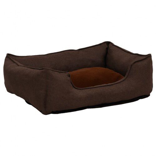VidaXL Sof&aacute; Acolchado Marr&oacute;n para perros, , large Imagen numero 4