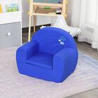 Sillón con cubierta de algodón Homcom color Azul, , large image number null