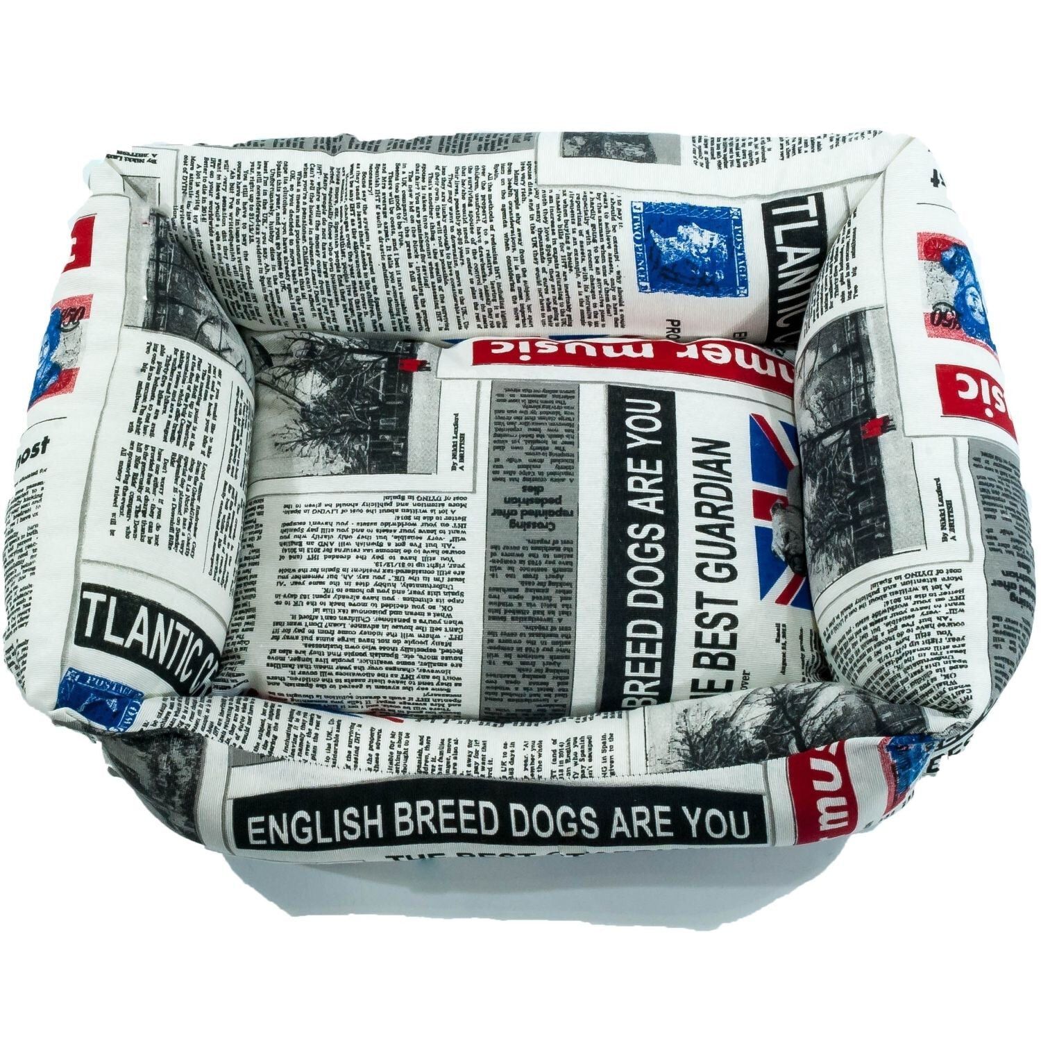 Cama Cuna Cuadrada T1 50x40 Periodicos, , large Imagen numero 3