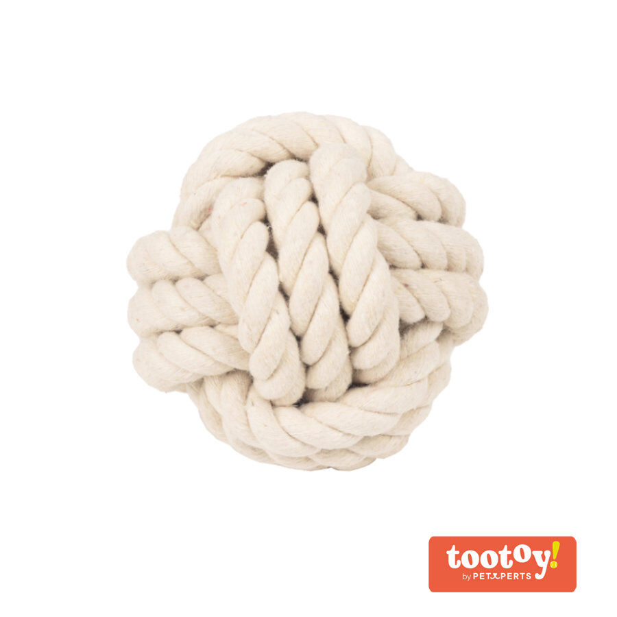 Tootoy! Pull Natural Rope Ball pelota de cuerda para perros, , large Imagen numero 1