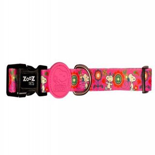 Collar para perro Snoopy color rosa, Collar para perro Snoopy color rosa