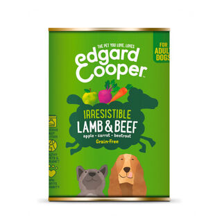 Edgard & Cooper Adult Grain Free Cordero y Ternera lata para perros