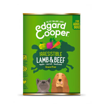 Edgard & Cooper Adult Grain Free Cordero y Ternera lata para perros
