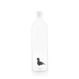 Botella para agua con figura de foca color Transparente