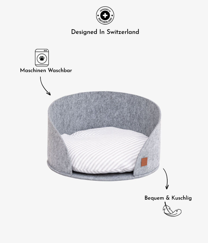 Pet and Co Cama De Lana Gris Luna para Gatos, , large Imagen numero 4