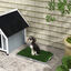 PawHut Inodoro para Perros con 2 Céspedes Artificiales Arenero para Perros con Rejilla y Bandeja para Entrenamiento de Cachorros en Exterior e Interior 67x41x3,5 cm Verde, , large indicador imagen numero 2