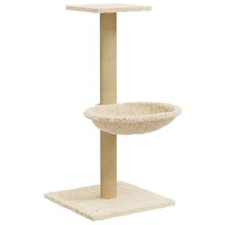 VidalXL Rascador de Lujo color Crema para Gatos
