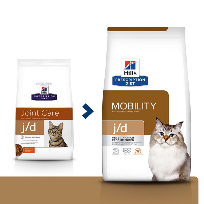 Hill's Prescription Diet Mobility j/d pienso para gatos, , large image number null