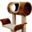 Nobleza - Árbol rascador para Gatos de Dos Plataformas con Cueva y Juguetes Colgantes. Color marrón, 52*25*47 cms., , large indicador imagen numero 5