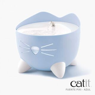 Bebedero fuente para gatos PIXI color Azul