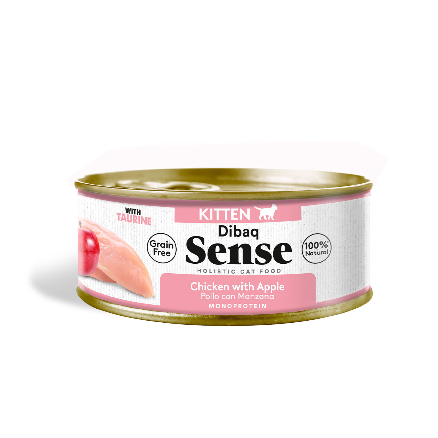 Dibaq Sense Cat Kitten Pollo con Manzana para gatos