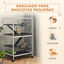 PawHut Jaula para Animales Pequeños de 4 Niveles Jaula para Roedores con Ruedas Rampas Hamaca Colgante y Bandeja Extraíble Recinto para Conejos Chinchillas Hurones 80x52x128 cm Blanco, , large indicador imagen numero 4