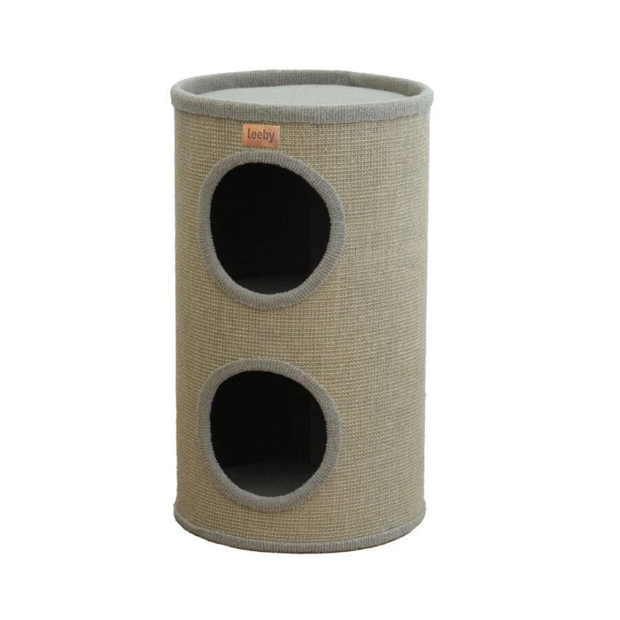 Leeby BonBon barril rascador con cama nido para gatos