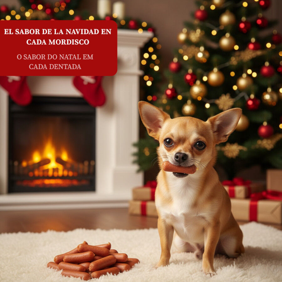 80 g Wonder Christmas Salchichas de Pollo Navide&ntilde;as para perros, , large Imagen numero 4