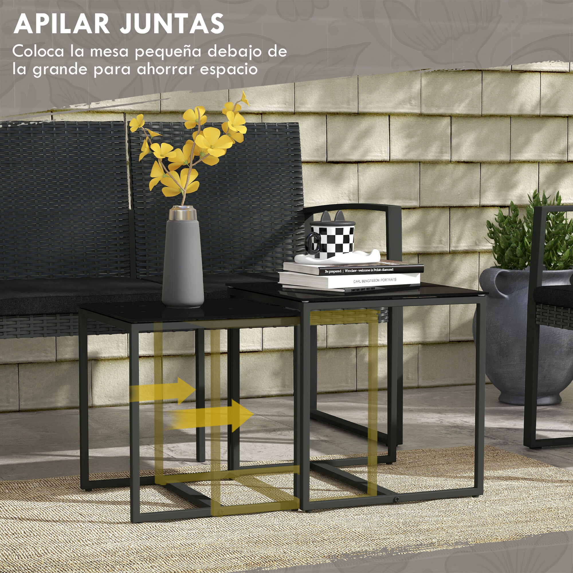 Outsunny Mueble negro para jardin thumbnail