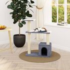 Vidaxl rascador sisal gris para gatos, , large image number null
