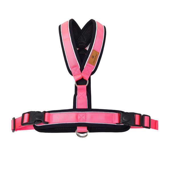 Arn&eacute;s Reflectante Anti-Tirones en Forma "Y"- Ideal para Lebreles: Galgo Italiano, Whippet, Galgo, Podenco - Seguro, Transpirable y Duradero - Perfecto para Caminar, Entrenar y Correr - ROSA, XXL, , large Imagen numero 26