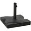 Outsunny Base de Sombrilla de Jardín Peso 20 kg Apta para Distintos Diámetros de Poste Ø32mm, Ø38mm, Ø48mm Rellena con Cemento Estable 41,5x41,5x33cm Negro, , large indicador imagen numero 1