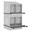 vidaXL Nido para gallinas con 4 compartimentos plateado galvanizado, , large indicador imagen numero 16