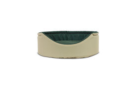 Gauty Cama Redonda Tela Impermeable beige y verde para Perros y Gatos 