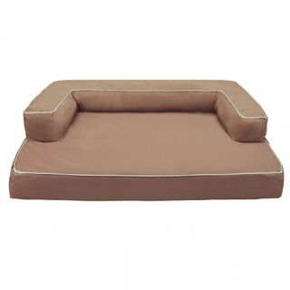 PETplus sofá viscoelástico marrón para perros