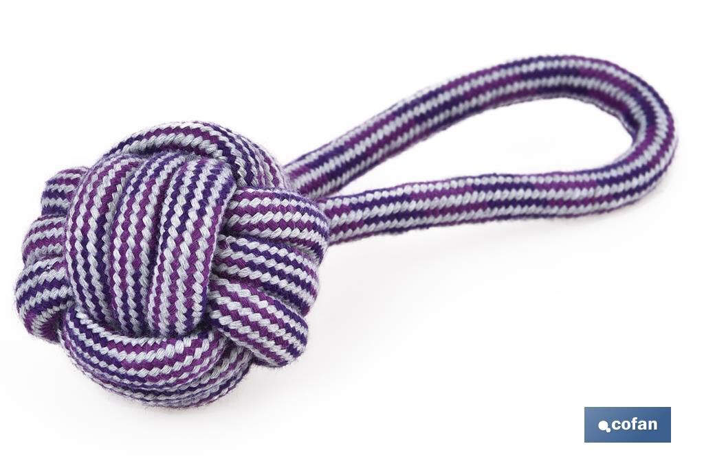 Nudo con Tirador | Mordedor para Perros| Color Morado, , large Imagen numero 2