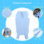 Nobleza - Chaleco de recuperación para Perros y Gatos, Traje de Recuperación Después de la Cirugía, Protector de heridas Abdominales, Recuperación Transpirable, para Gato y perros pequeños (Blue, L), , large indicador imagen numero 4